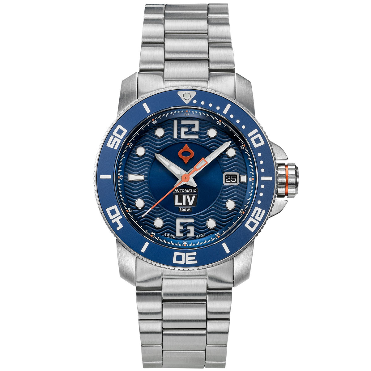 Shop LIV GX-Diver's 41mm Steel Cobalt Swiss Auto Watch – LIV Swiss Watches