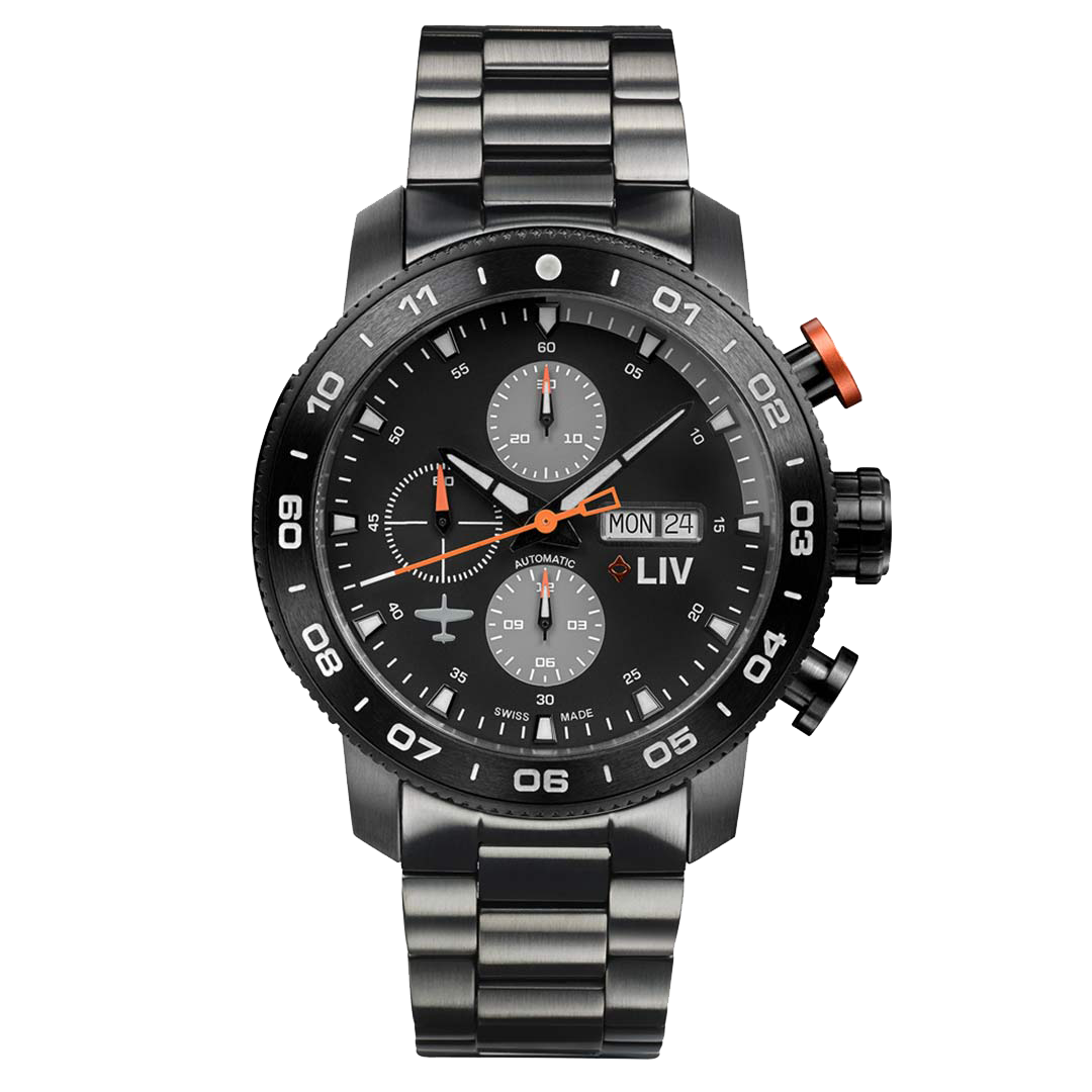 P-51 Black Titanium Chrono Black / Gray