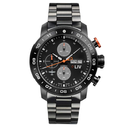 P-51 Black Titanium Chrono Black / Gray