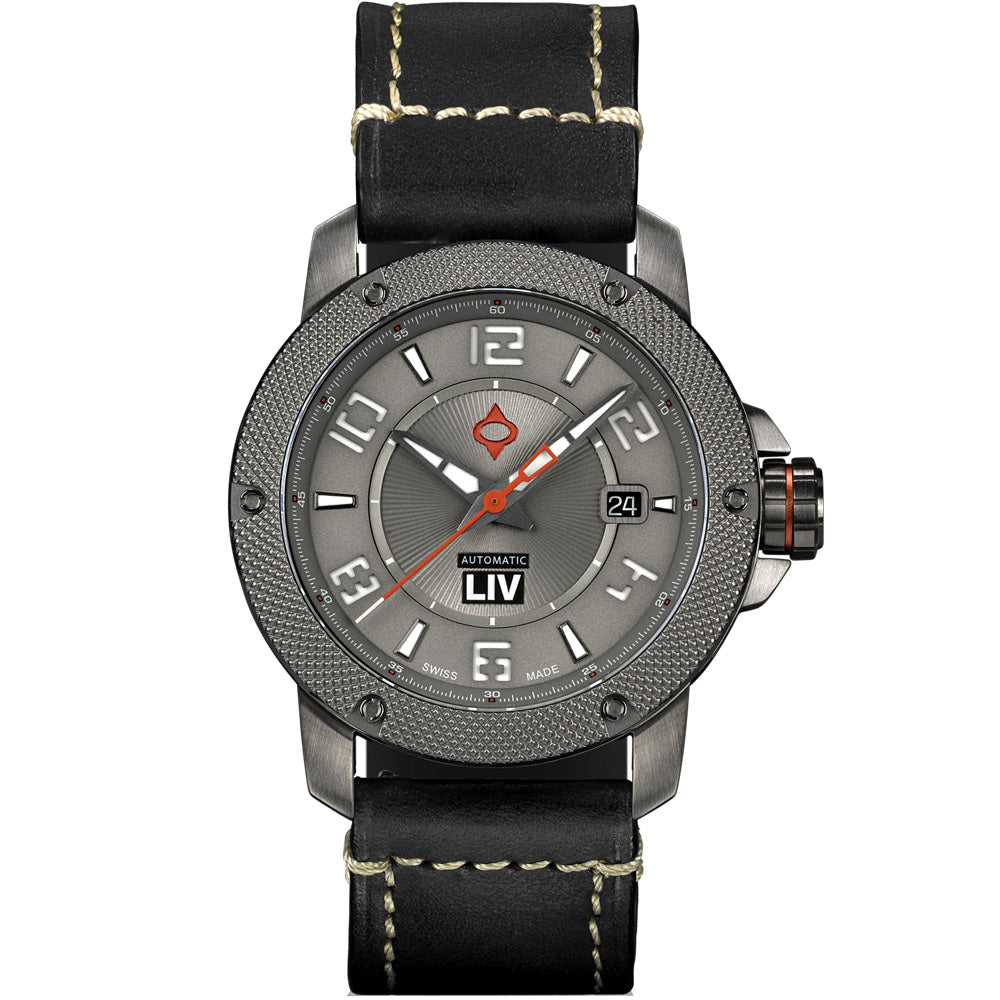 Shop Cool Gray LIV GX1-A Automatic Watch – LIV Swiss Watches