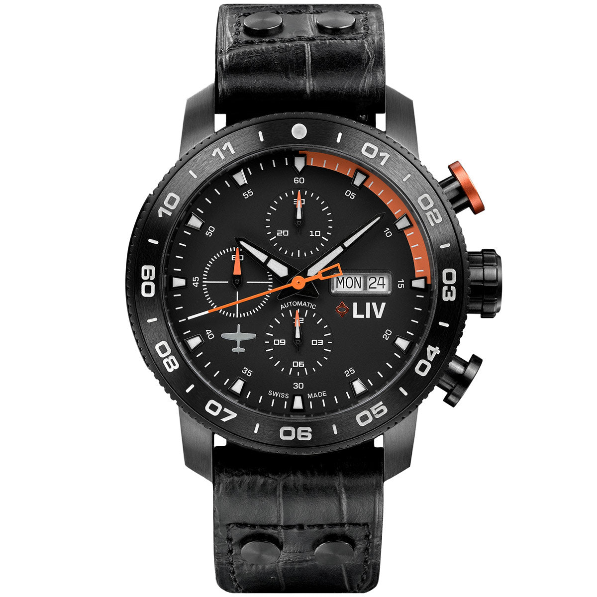 Swiss on sale black watch