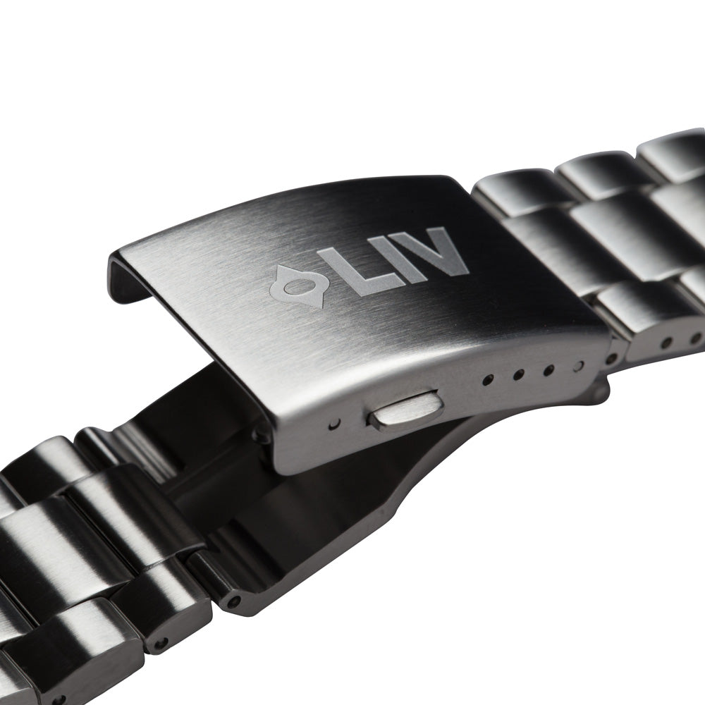 22mm black outlet titanium watch band